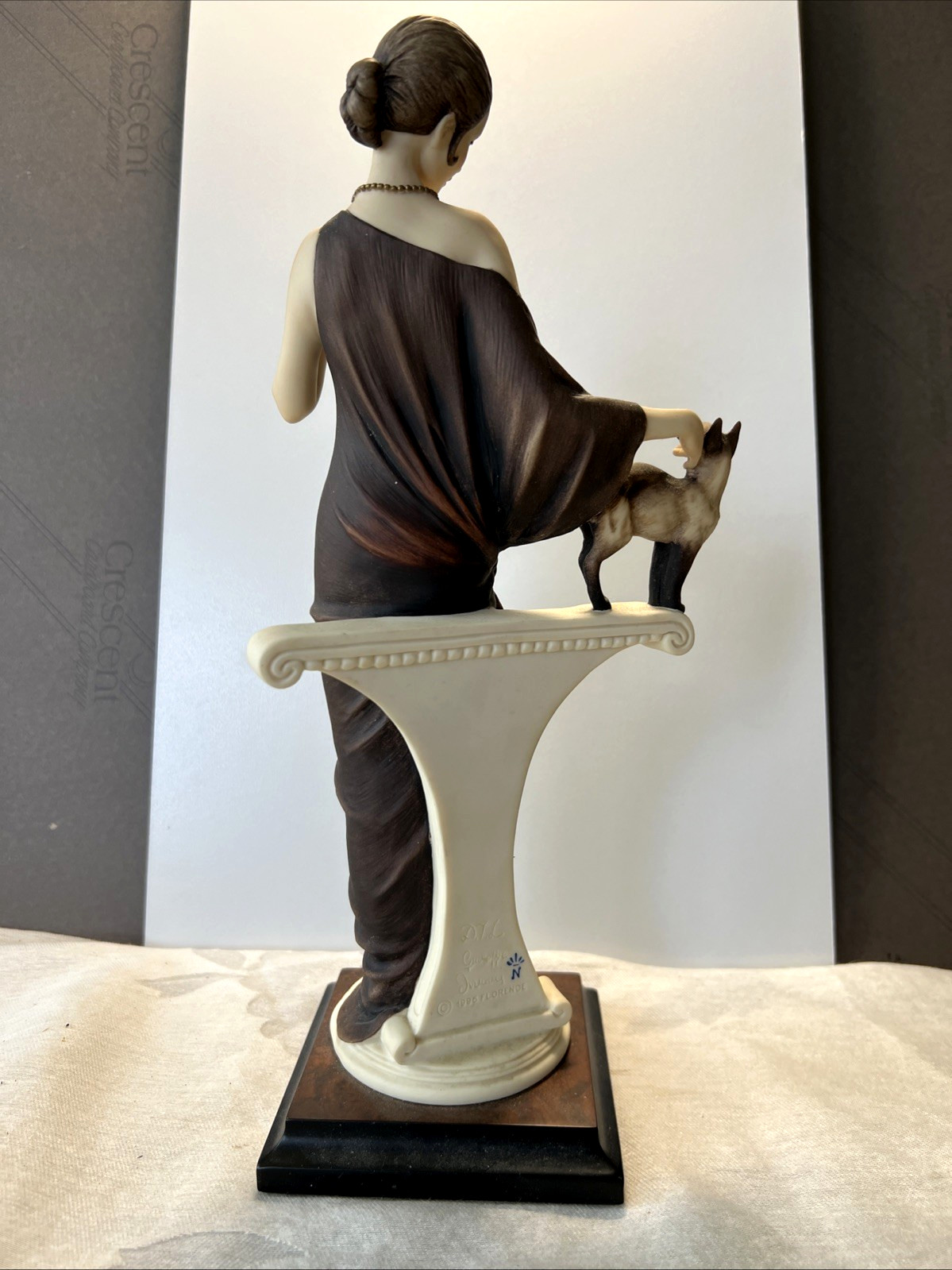 Florence 1995 Giuseppe Armani Damina Con Gatto Danielle Figure Art 0436C Tags