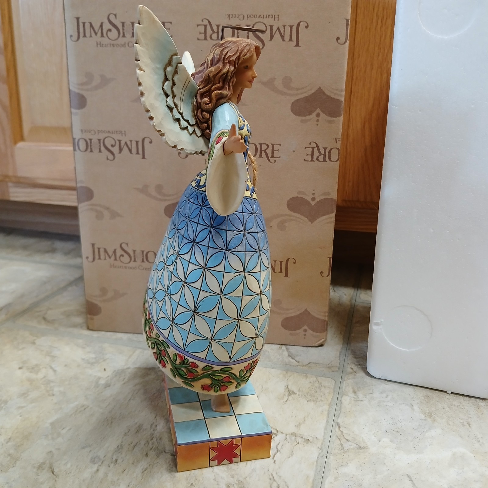 Jim Shore Heartwood Creek Angel Figurine Heavenly Dancer 4007669 Blue Dress 2006