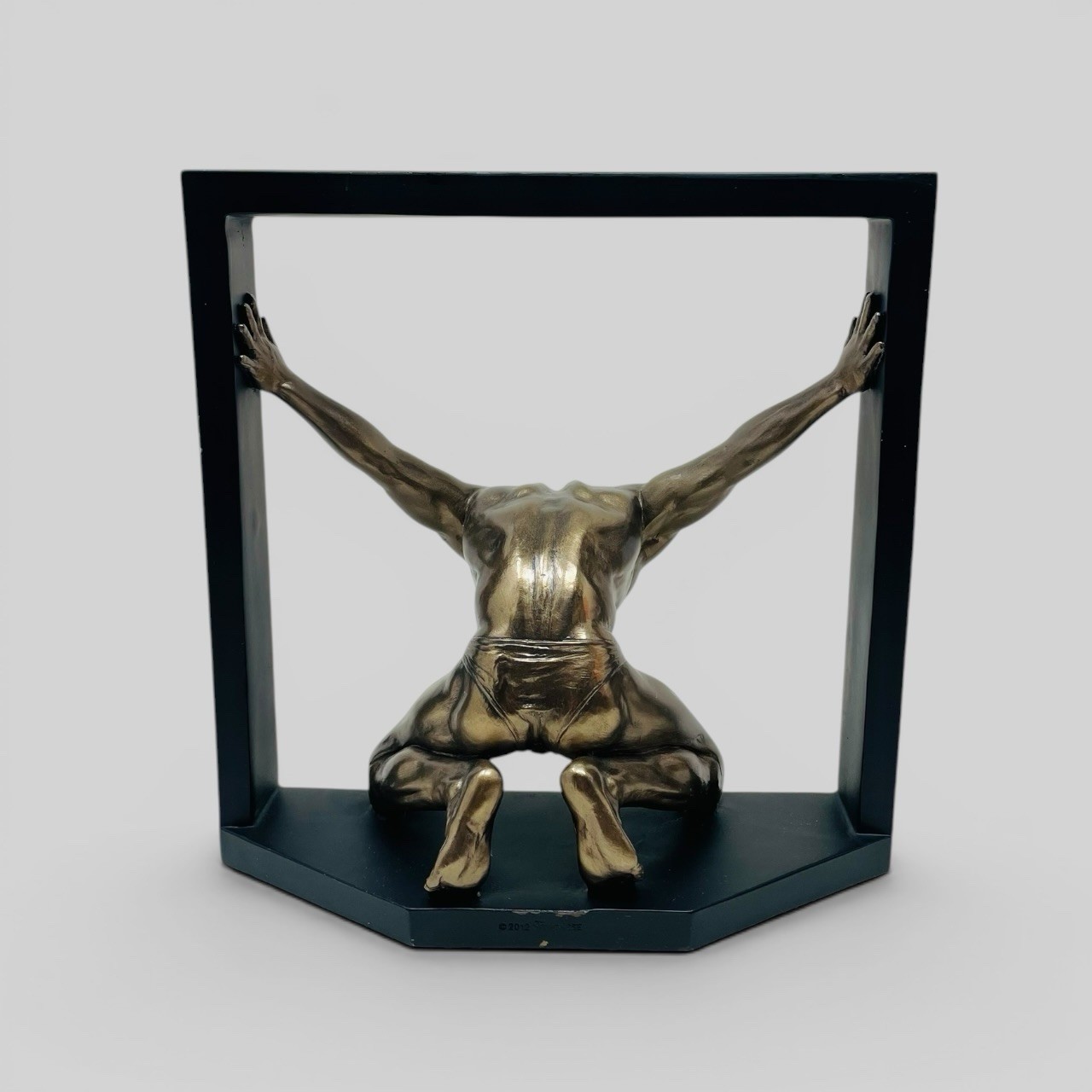 Veronese Design 2012 Bronze Finish Athletic Man Exotic Body Sculpture Art Figure