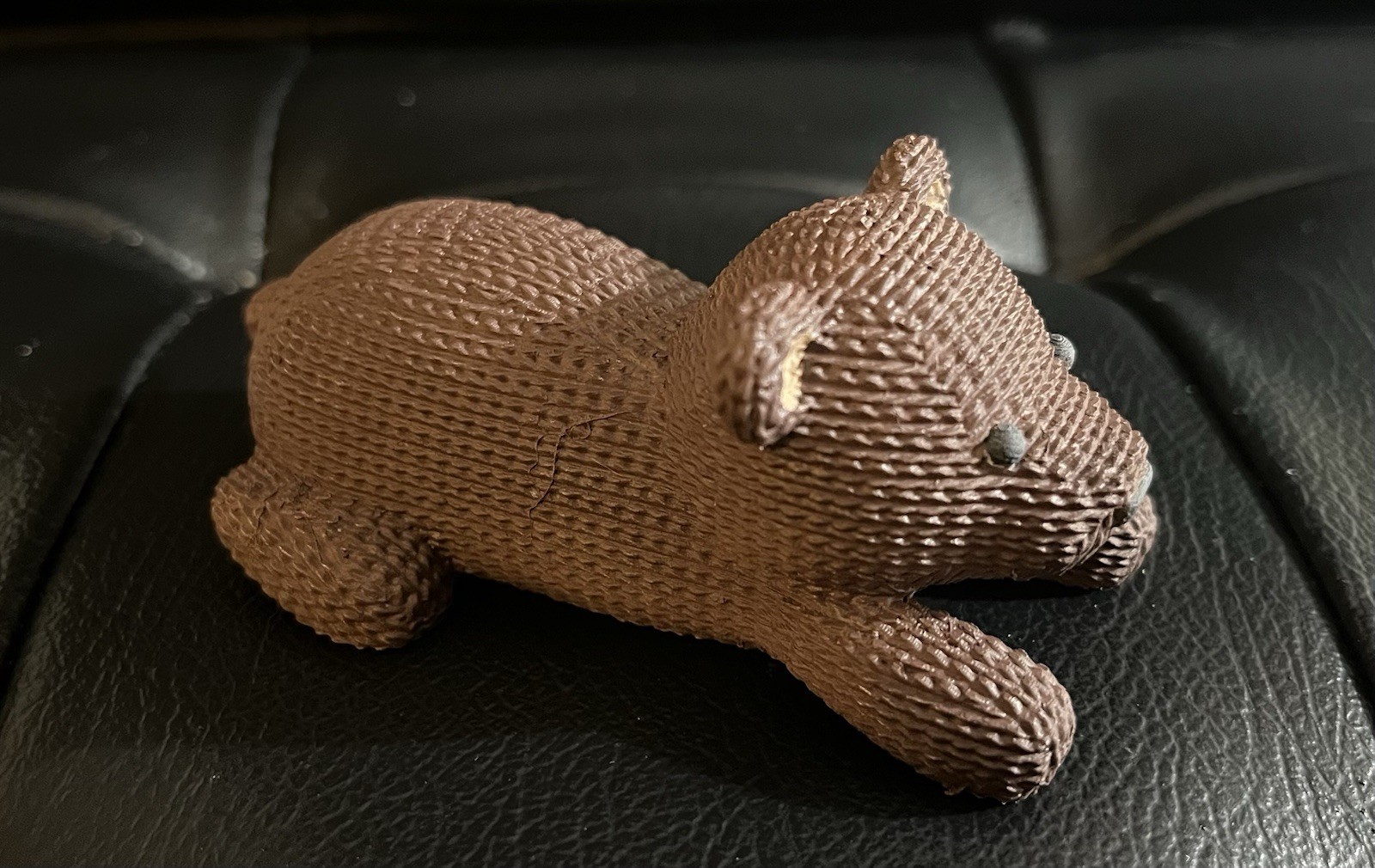Small Woven Bear Figurine