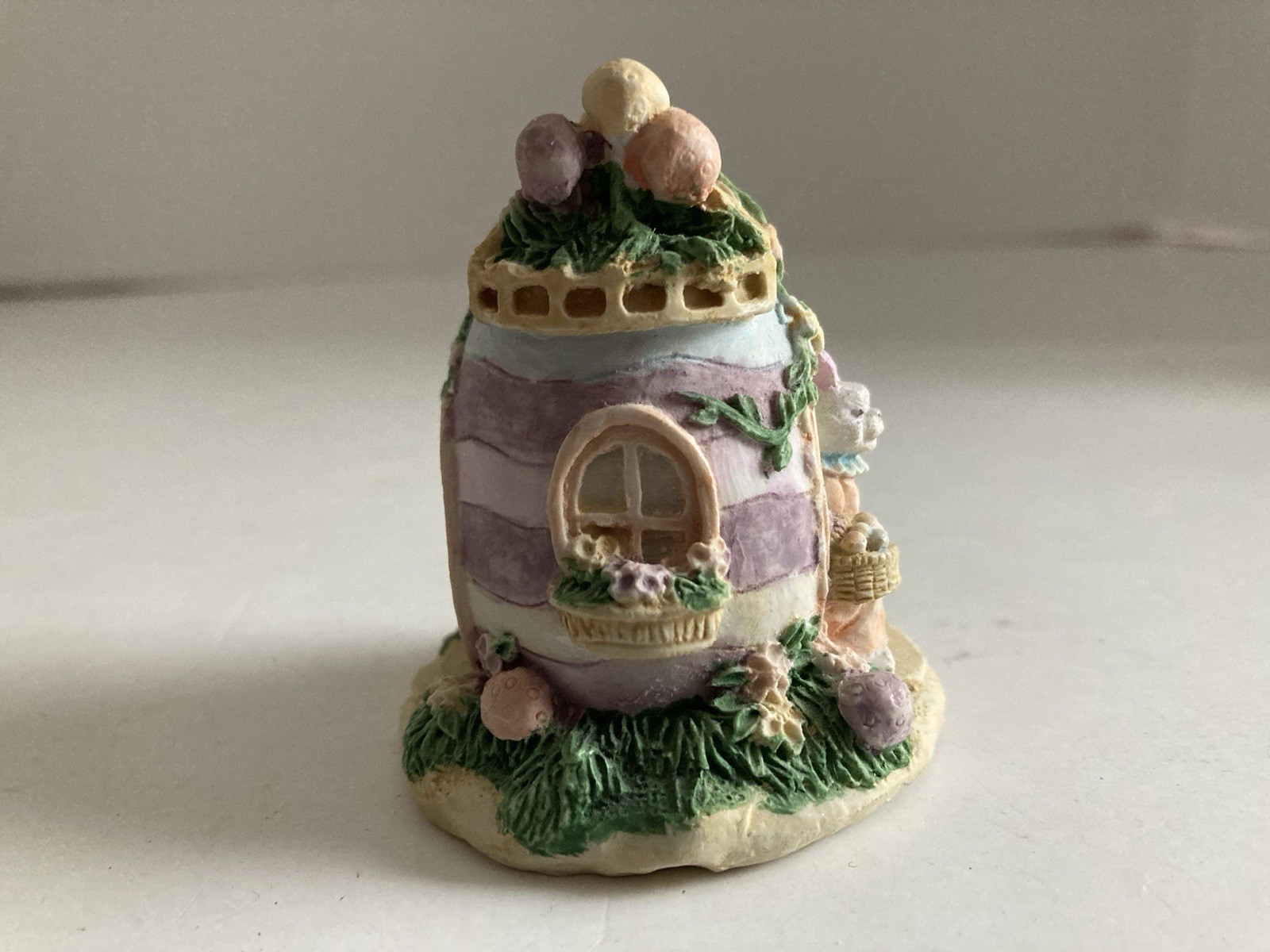 Easter Bunny Rabbit House Resin Figurine