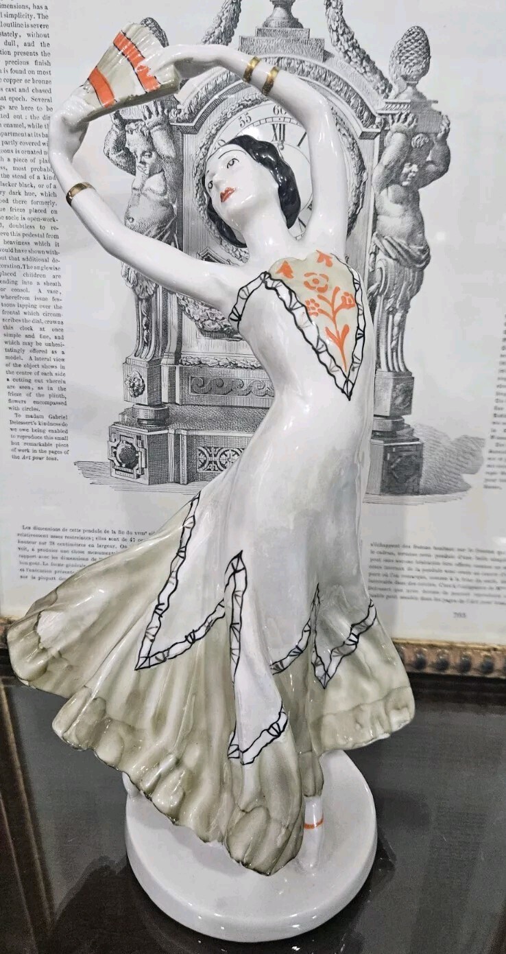 🟢Vintage Carmen Spanish Seniorita Lady Dancer Porcelain Figurine Statue USSR