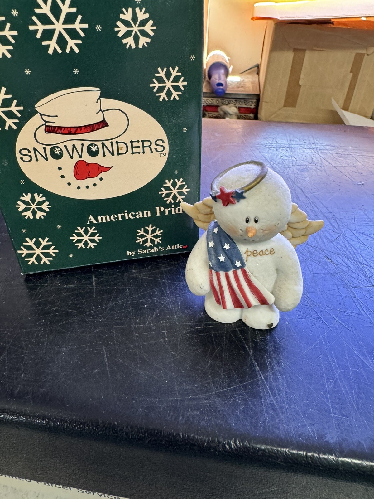 sarahs attic snowonders American Angel In Box Rare American Pride Figurine