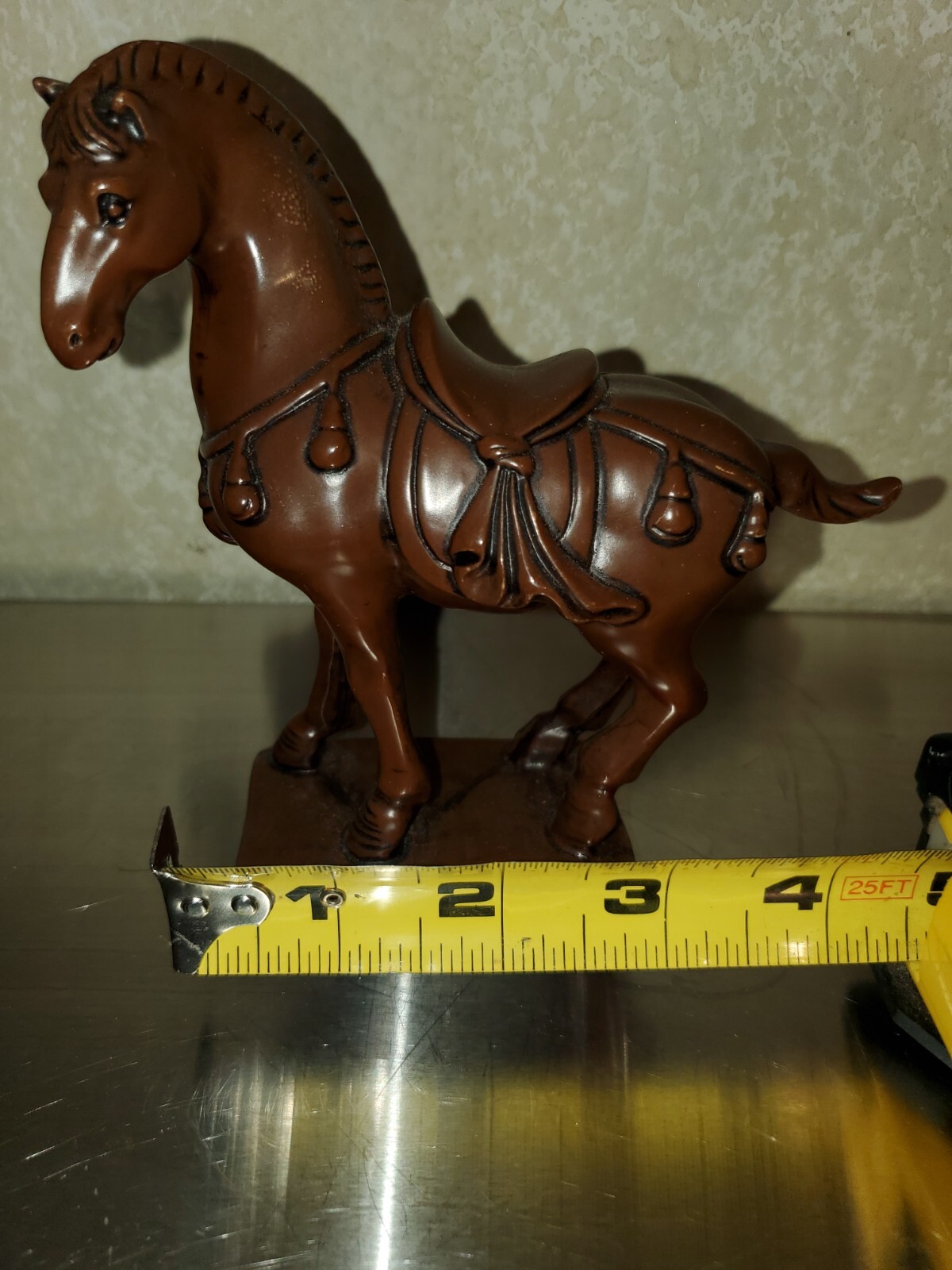 Beautiful Brown Equine Horse Figurine Statuette 5.5″ x 5″