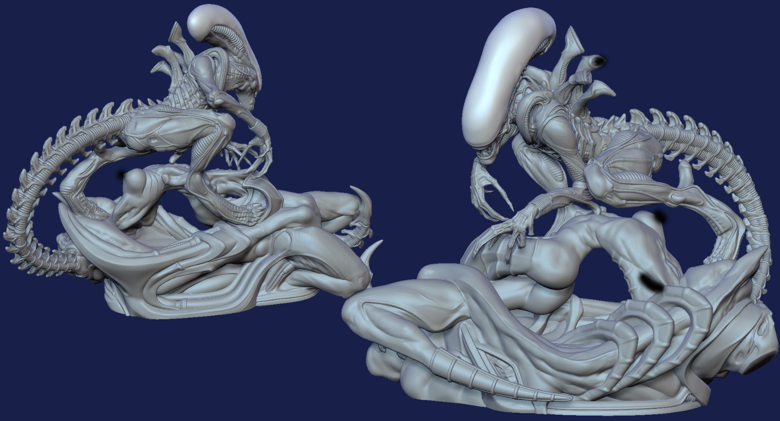 Alien Xenomorph Eros Unpainted Unassembled Figure Kit 22.5-4.5 cm available