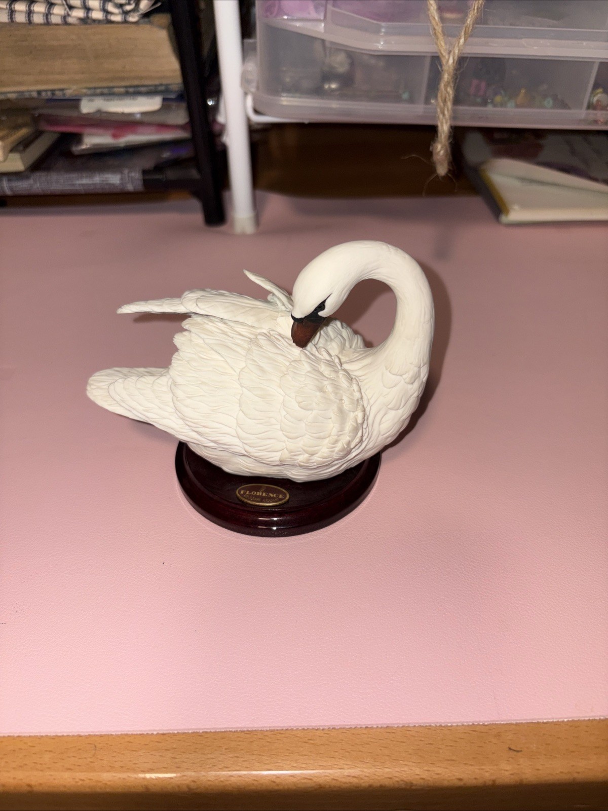 Giuseppe Armani Swan Figurine | Made in Florence Italy Porcelain Collectible