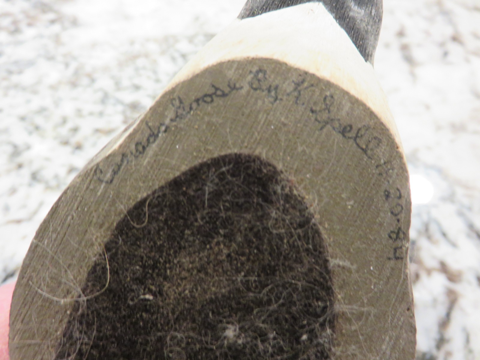 Hand Made & Painted Canada Goose 5″ Signed K Spell 11-20-84 LOOK READ
