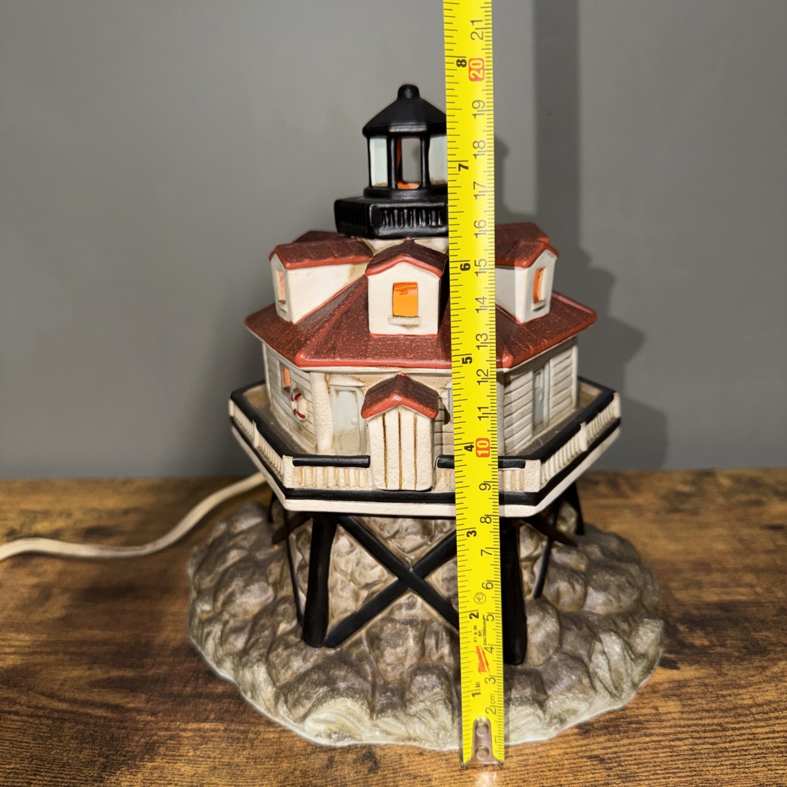 Geo Z. Lefton lighthouse lamp 1995 Decor Home House Light Room Living Room