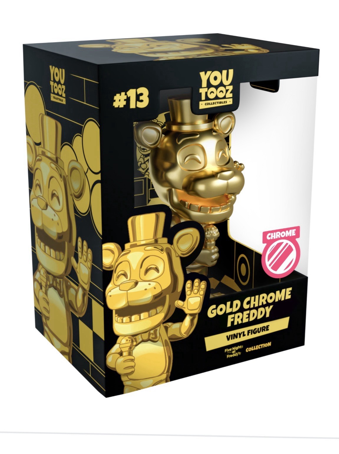LIMITED GOLD Chrome Freddy YOUTOOZ FNAF Vinyl Figure – NEW IN BOX