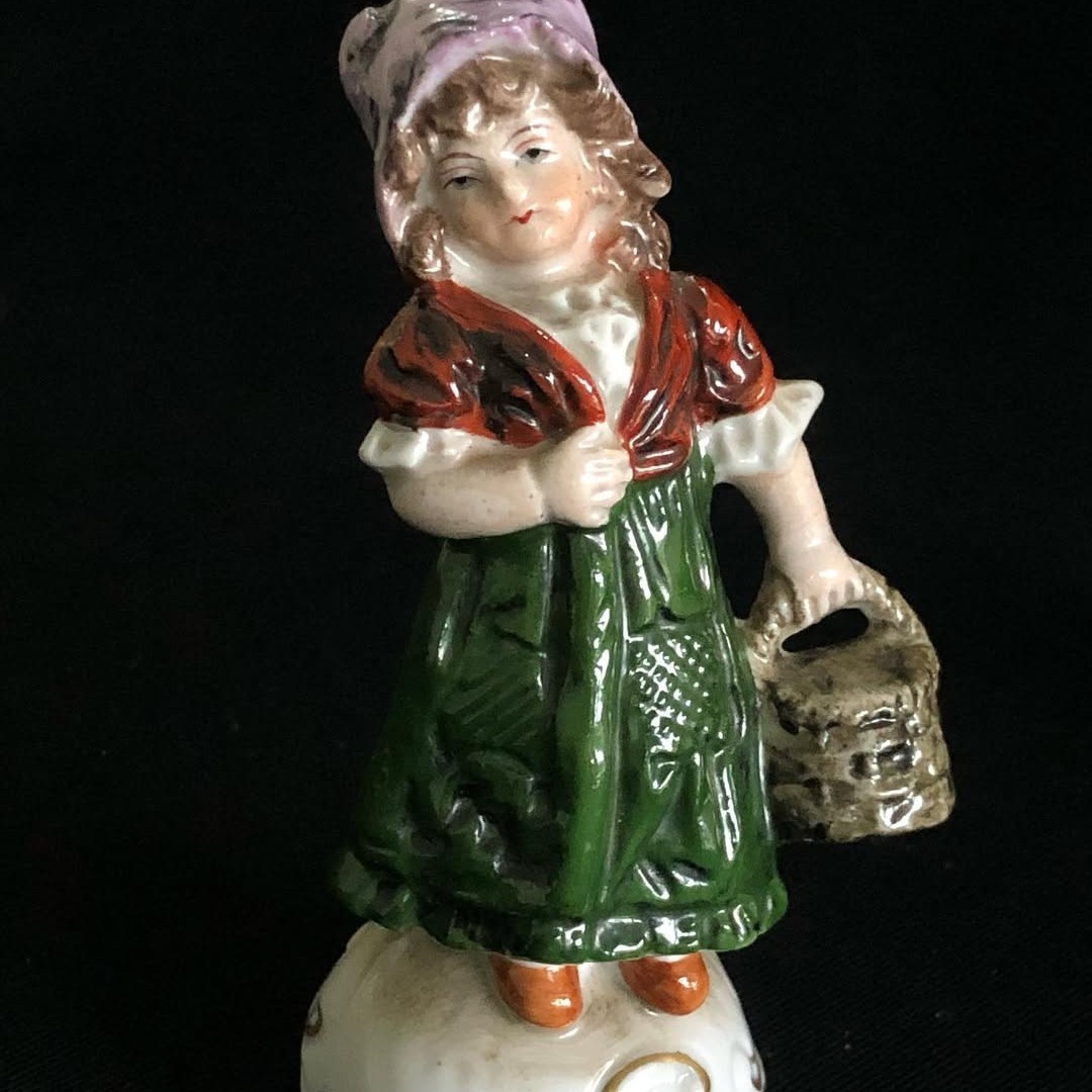 Vintage Figurine Sculpture Woman Porcelain Germany 20 Century Rare Collectible