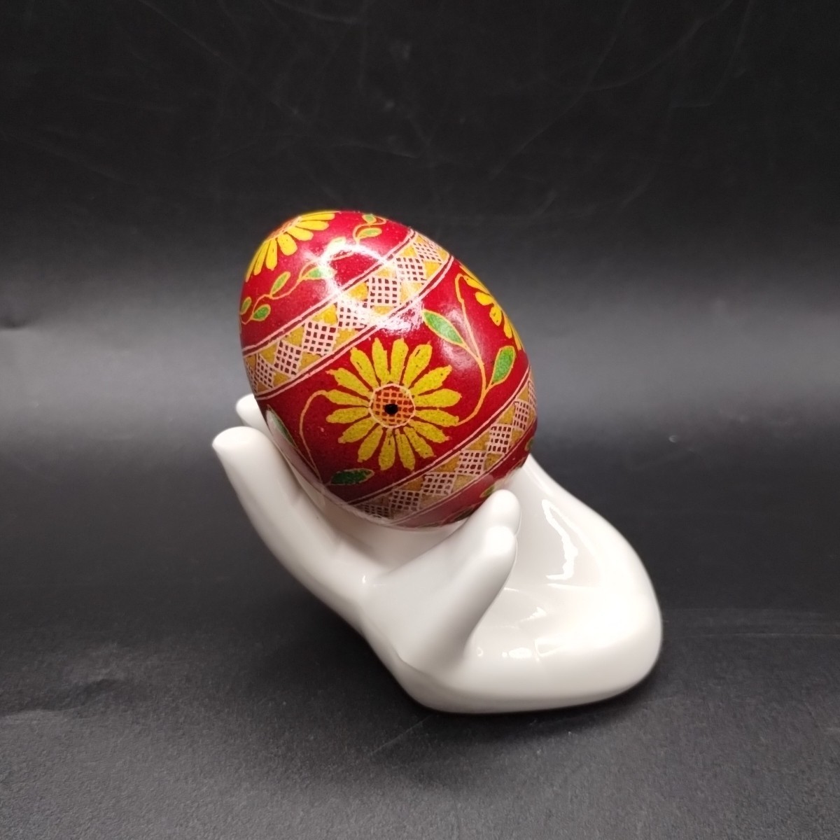 Real Handmade Pysanky Pysanka Ukrainian Easter Egg Flowers Floral Pattern