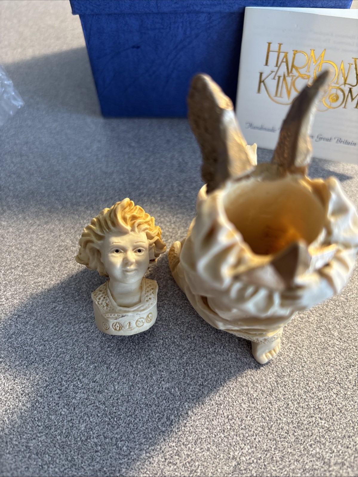 Angelique Trinket Box Figurine Celeste Angel ANCE 97 1996 Harmony Kingdom Vtg