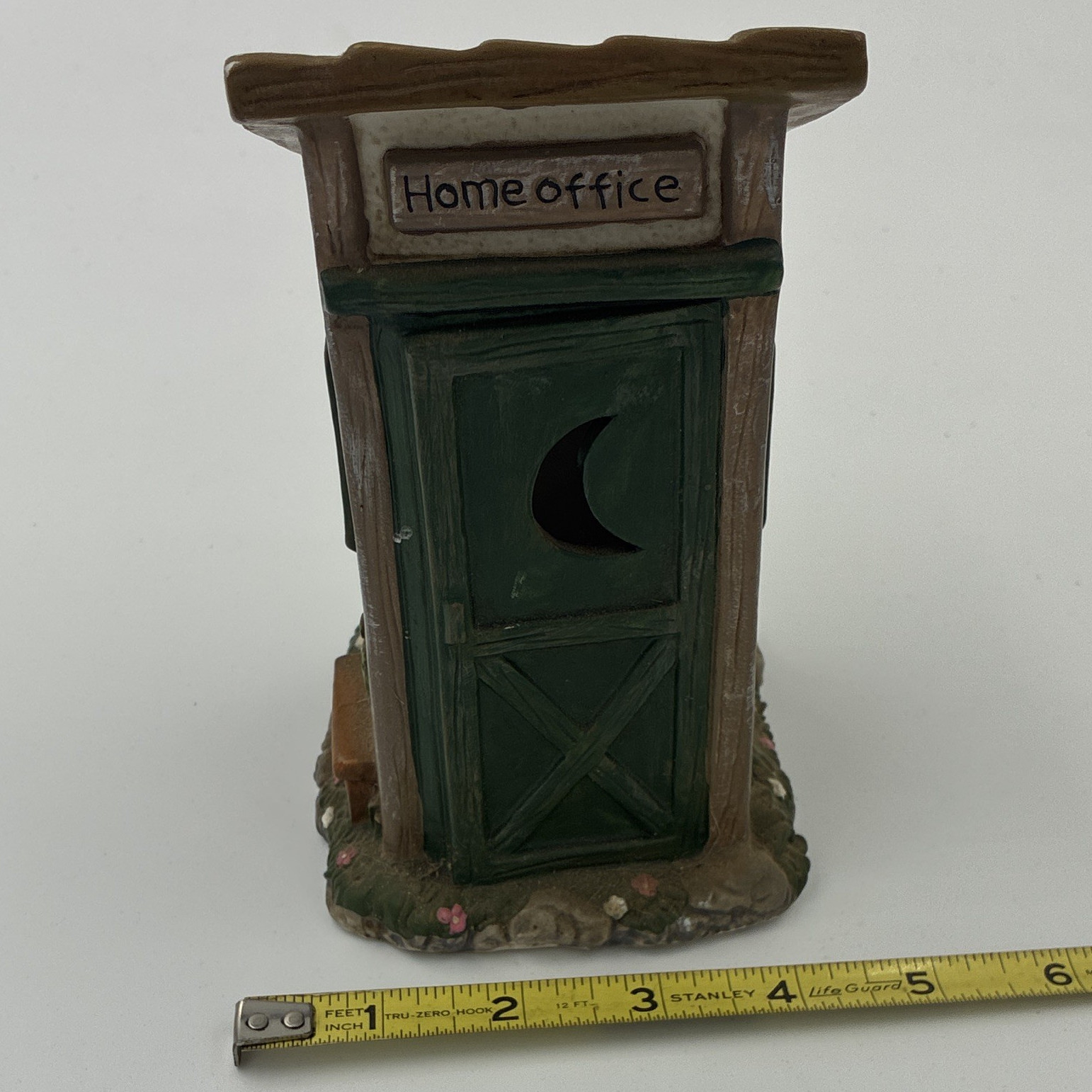 Transfar Intl Corp Home Office , outhouse Ceramic Figurine Hand Painted 6 in