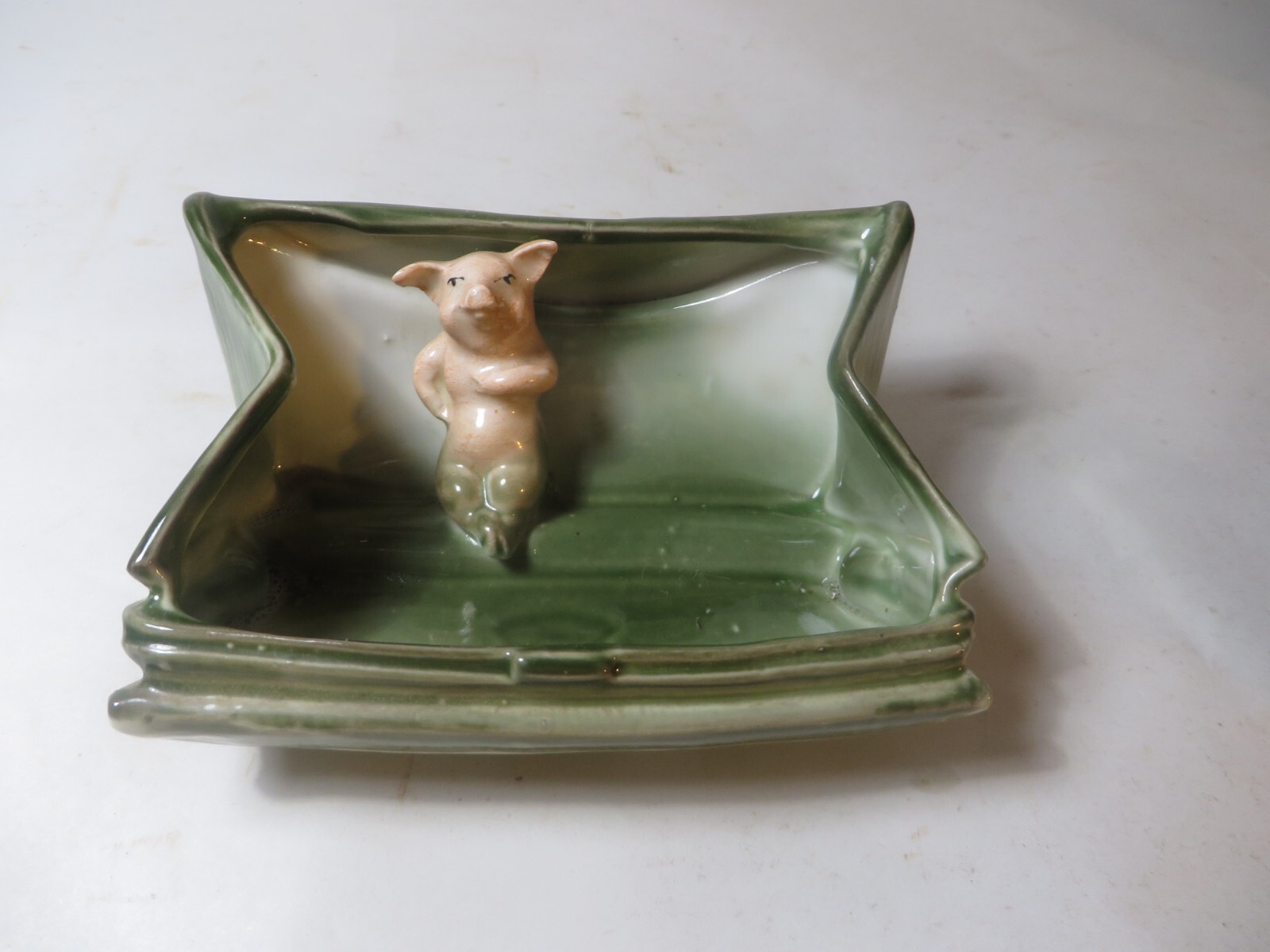 ANTIQUE GERMAN PIG FAIRING PIG IN A PURSE
