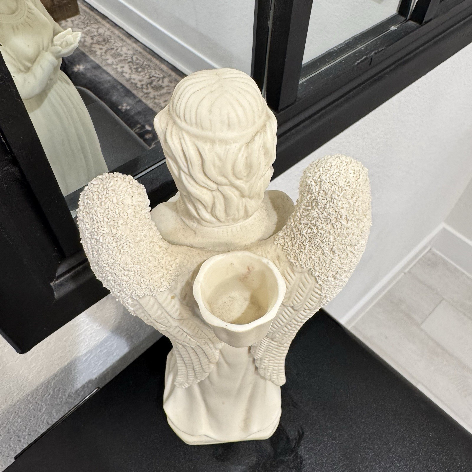 Porcelain Off White Angel Statue *Missing Dove*