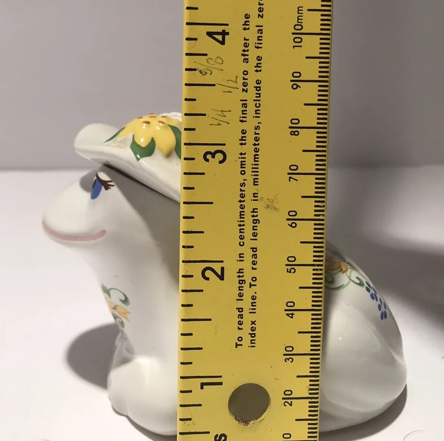 Vintage Potpourri FROG Flirtatious Sachet Pomander Fragrance Ceramic 3.5”x 3”
