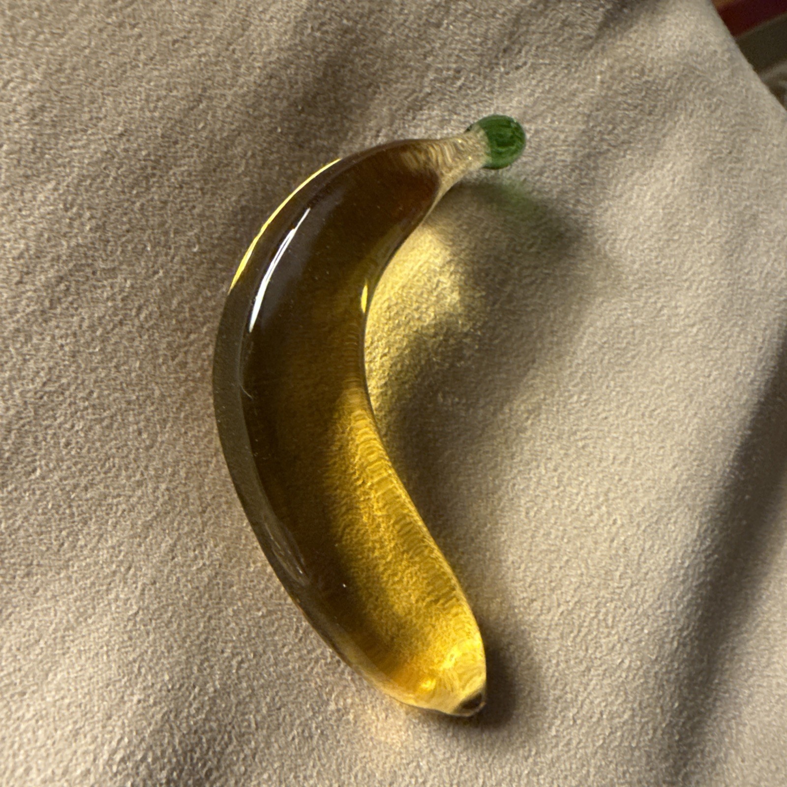 Handcrafted Crystal Glass Single Bananas