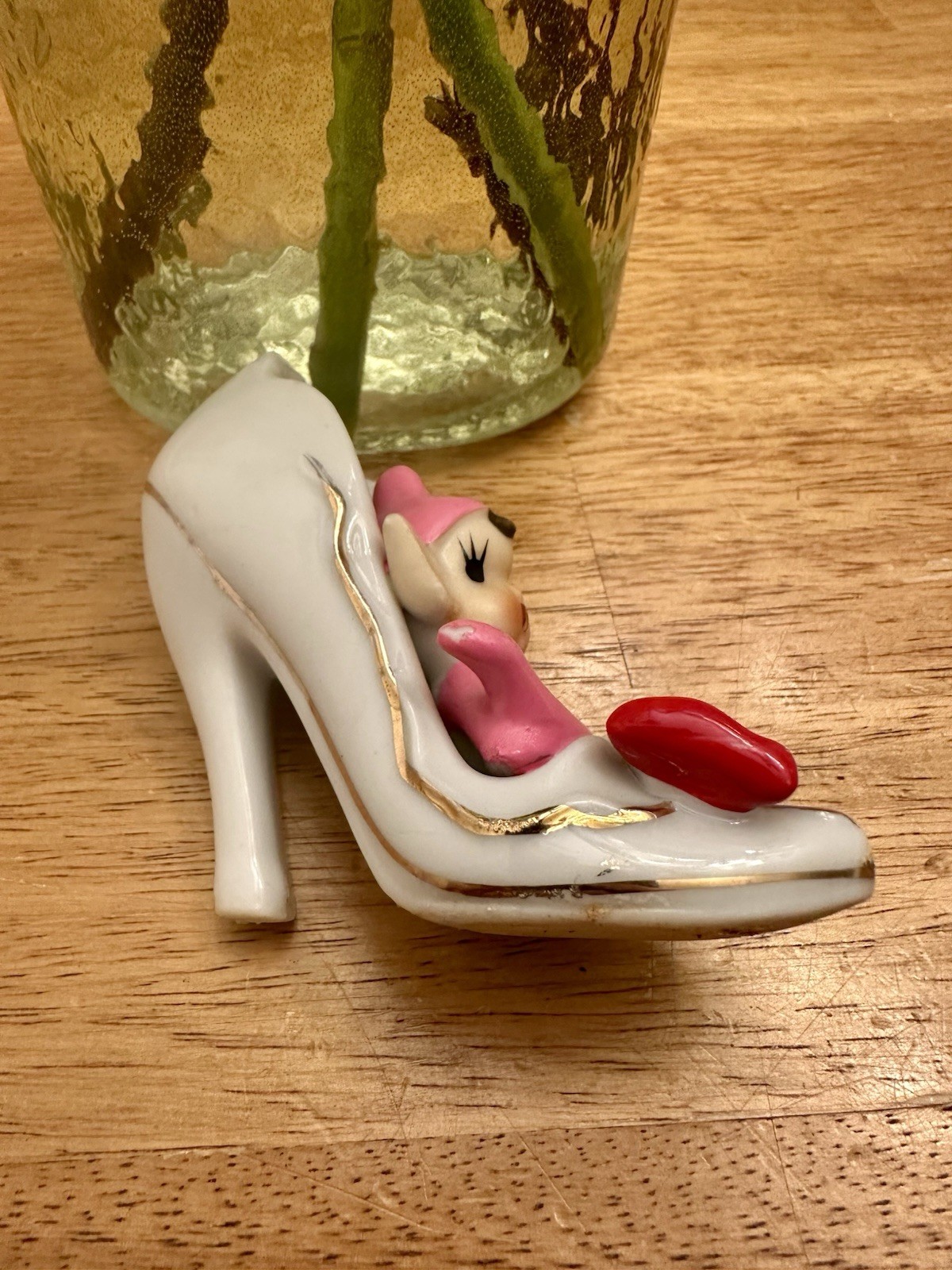 Vintage Pixie/Elf in High Heeled Shoe