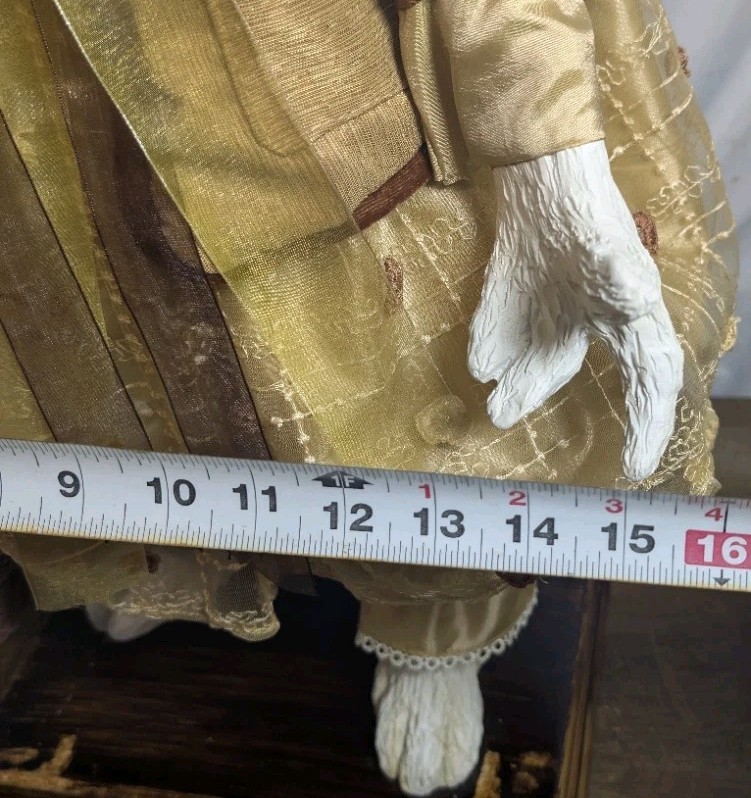 34” Large Easter Rabbit Figure Victorian Style Heirloom Spring Decor