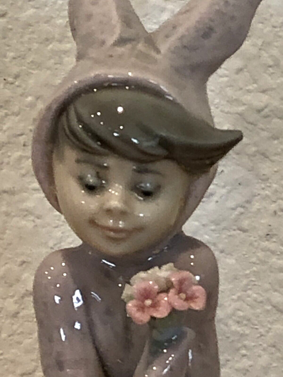 VINTAGE RETIRED LLADRO “BUNNY BOY WITH WILDFLOWERS” 1507 FIGURINE ORIGINAL BOX