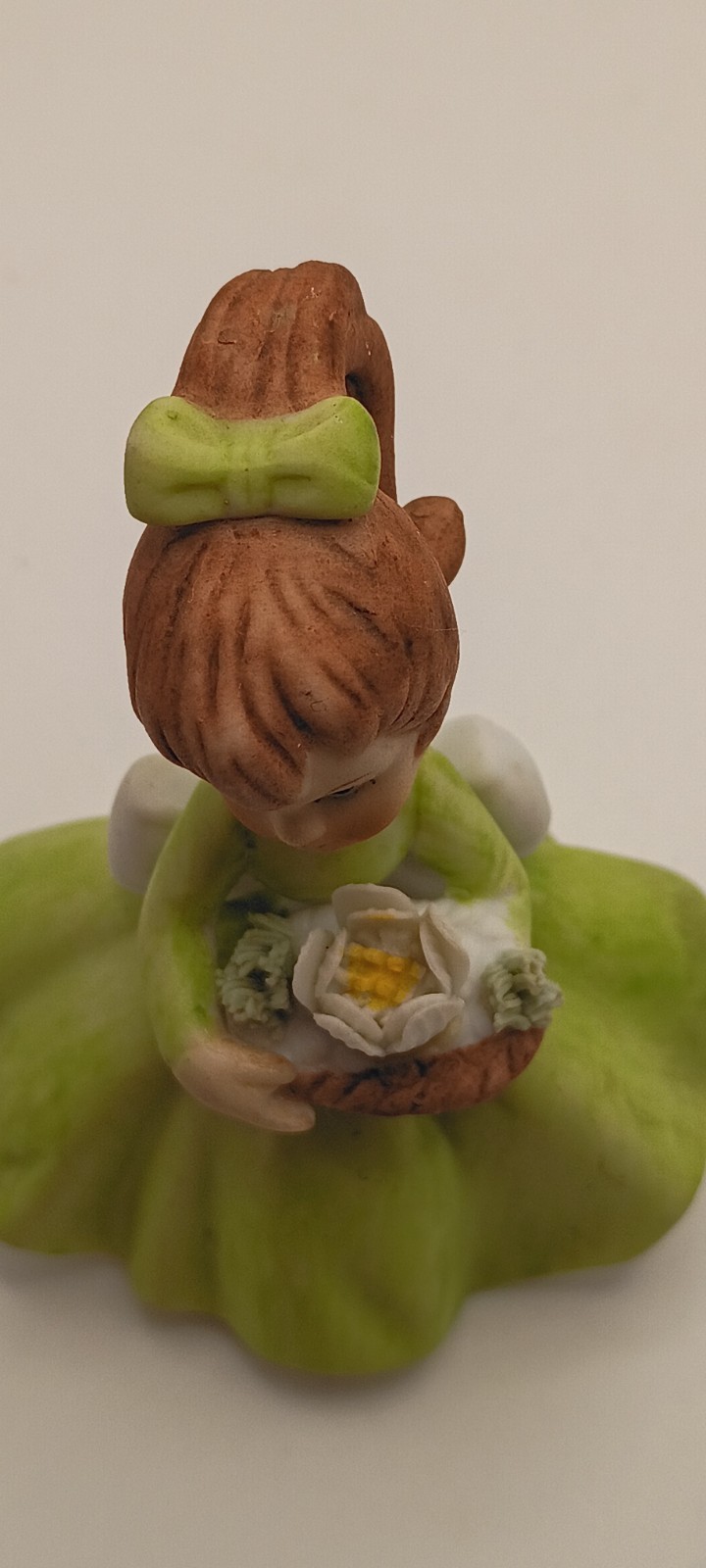 Vtg. Kitch Napcoware Flower Girl Of The Month Birthday Figurine July Water Lily