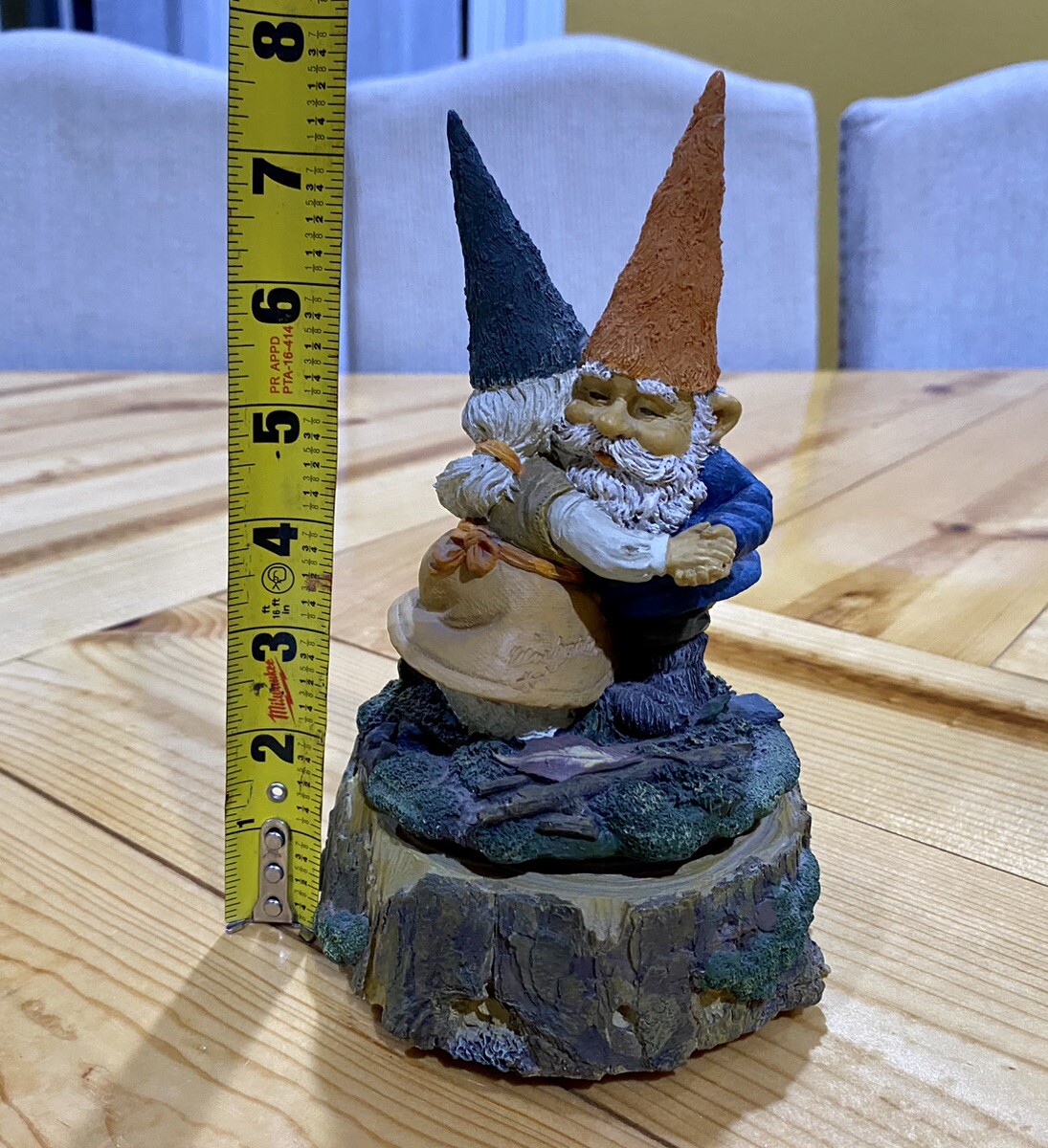 Rien Poortvliet Trudy & Frederick Gnome Revolving Music Box Anniversary Waltz