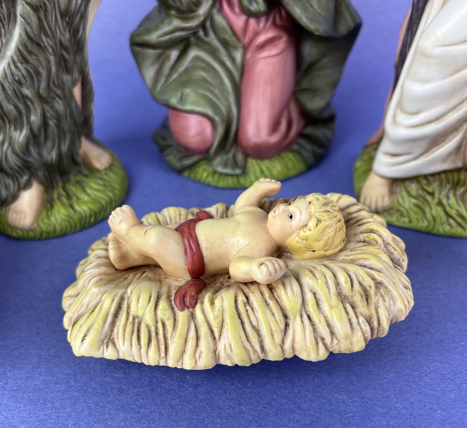 Mary Joseph Jesus Figurines Nativity Religious Christmas Decor Figures 6 Pieces