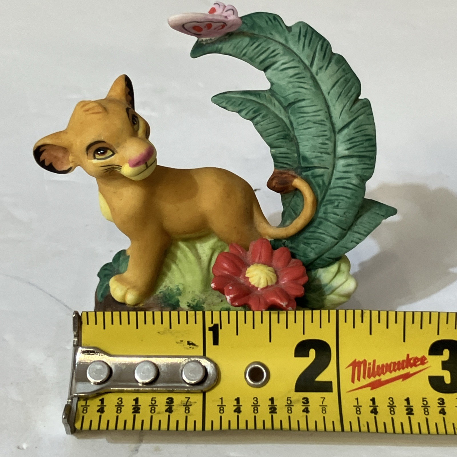 Vintage 90s Disney Simba Porcelain Figurine The Lion King 3” Collectible Decor