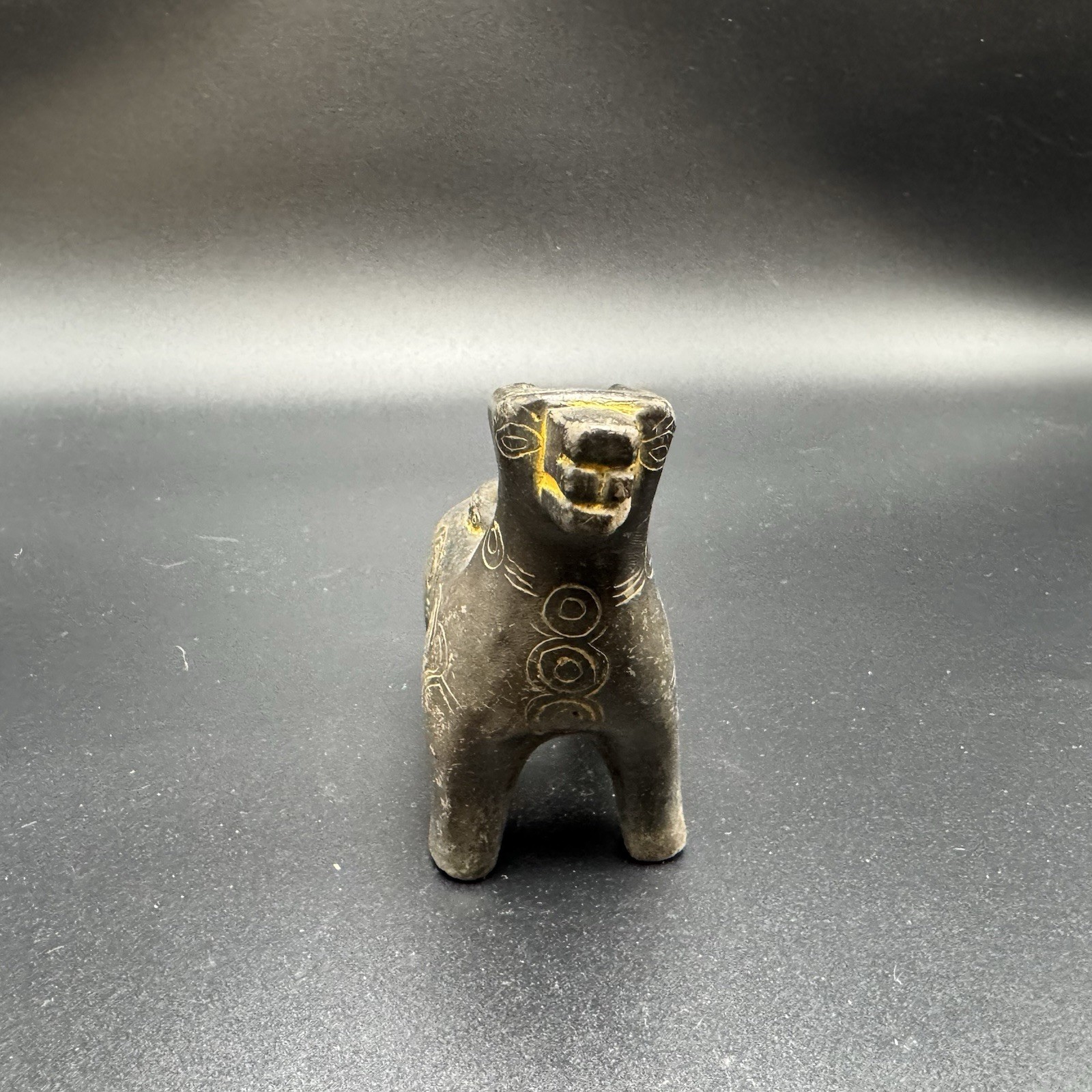 Ceramic llama Argentina Traditional Sculpture Made by Native Aboriginal Peoples.