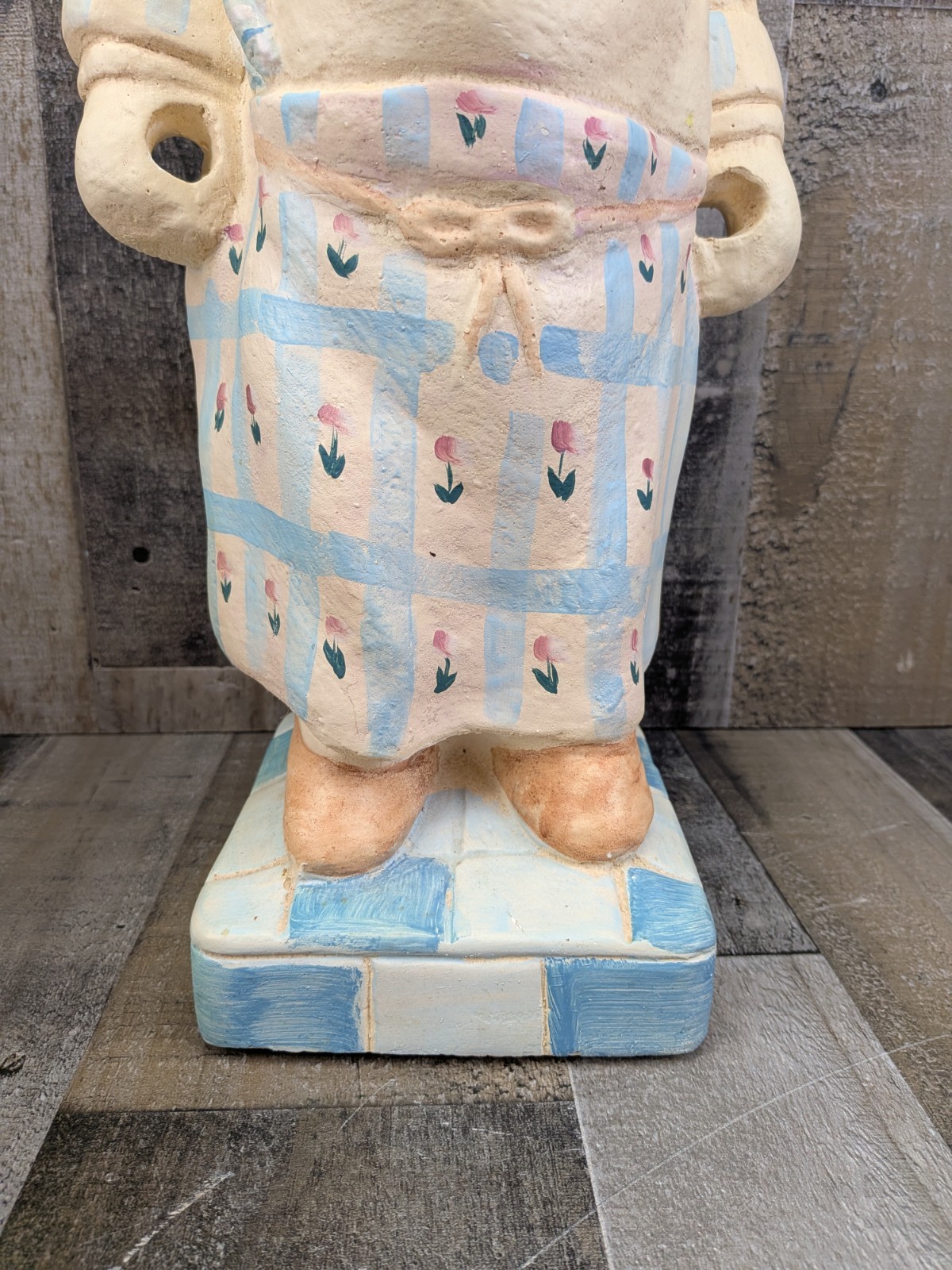 French Chef Pig Statue Menu Board Chalkboard Kitchen Cafe Decor Large 26″