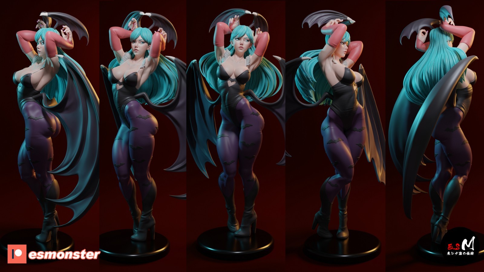 ES Monster – Morrigan Aensland Darkstalkers Unassembled Unpainted Resin Kit