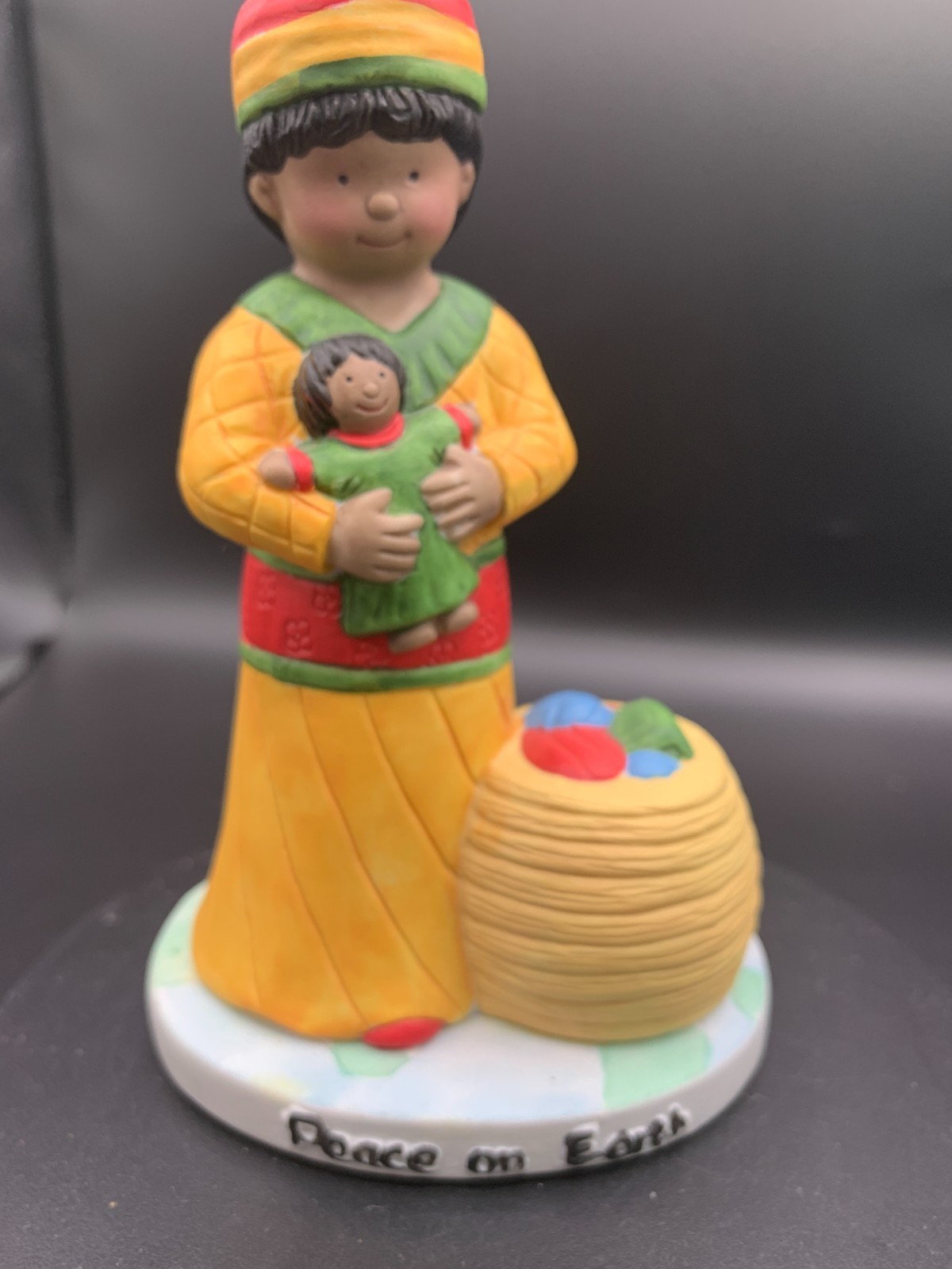 Vtg. Papel Children Of The World Porcelain Fig. “Africa” Made In Philippines