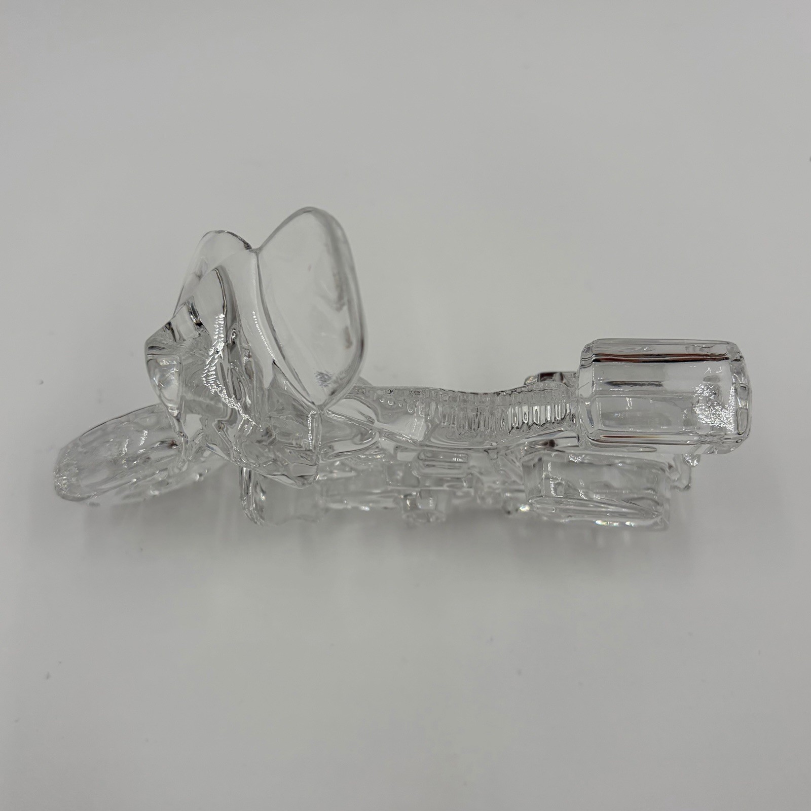 Clear Lead Crystal Motorcycle Figurine
