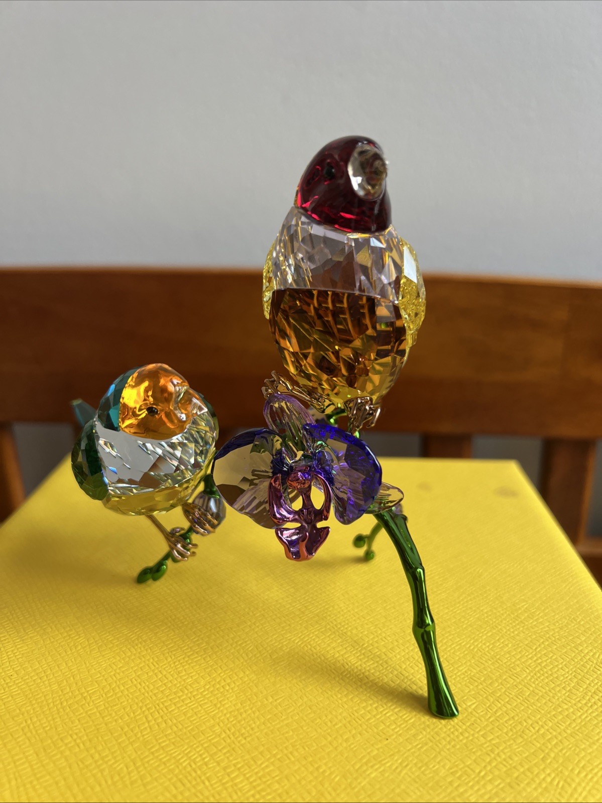 Swarovski 2024 Idyllia Gouldian Finches 5670031 Brand new in box.