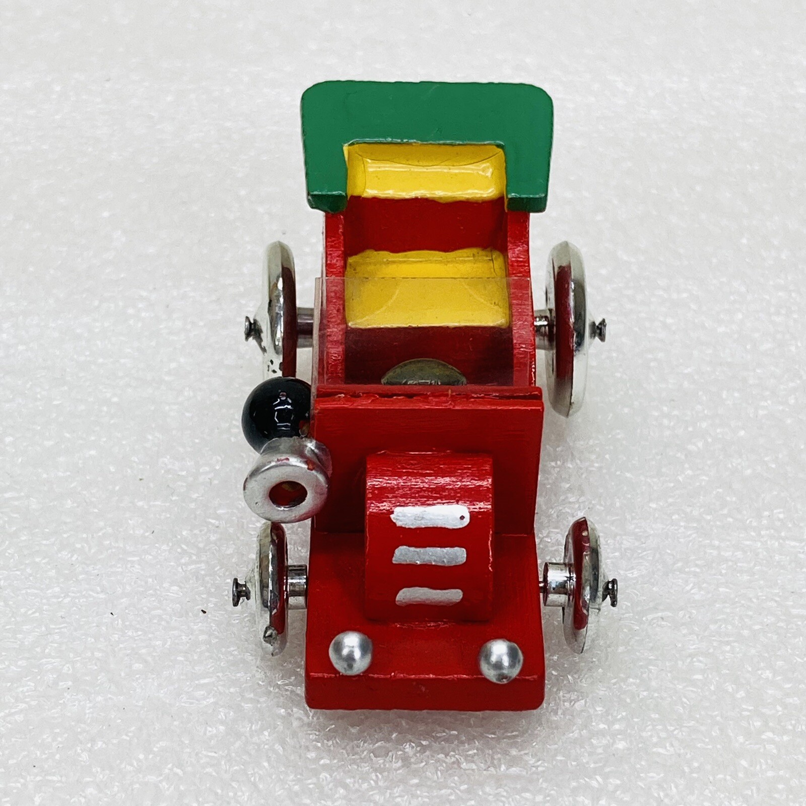 VTG‼ GOULA Wooden Miniature Roadster Car Figure Figurine Made in Spain • VGUC‼