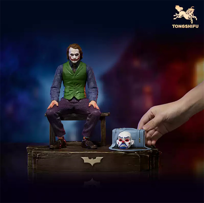 TONGSHIFU All Brass Handmade Joker Heath Ledger Movie Character Statue New Stock