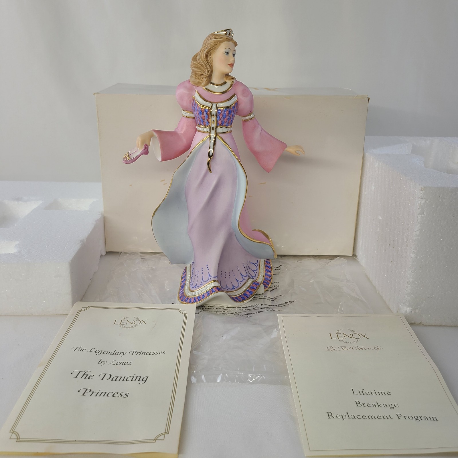 LENOX DANCING PRINCESS Legendary Princess sculpture 2005 W/ BOX & COA!