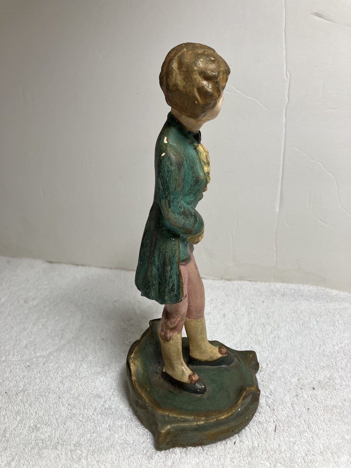 Vintage Chalkware of a Colonial era gentleman 19th century