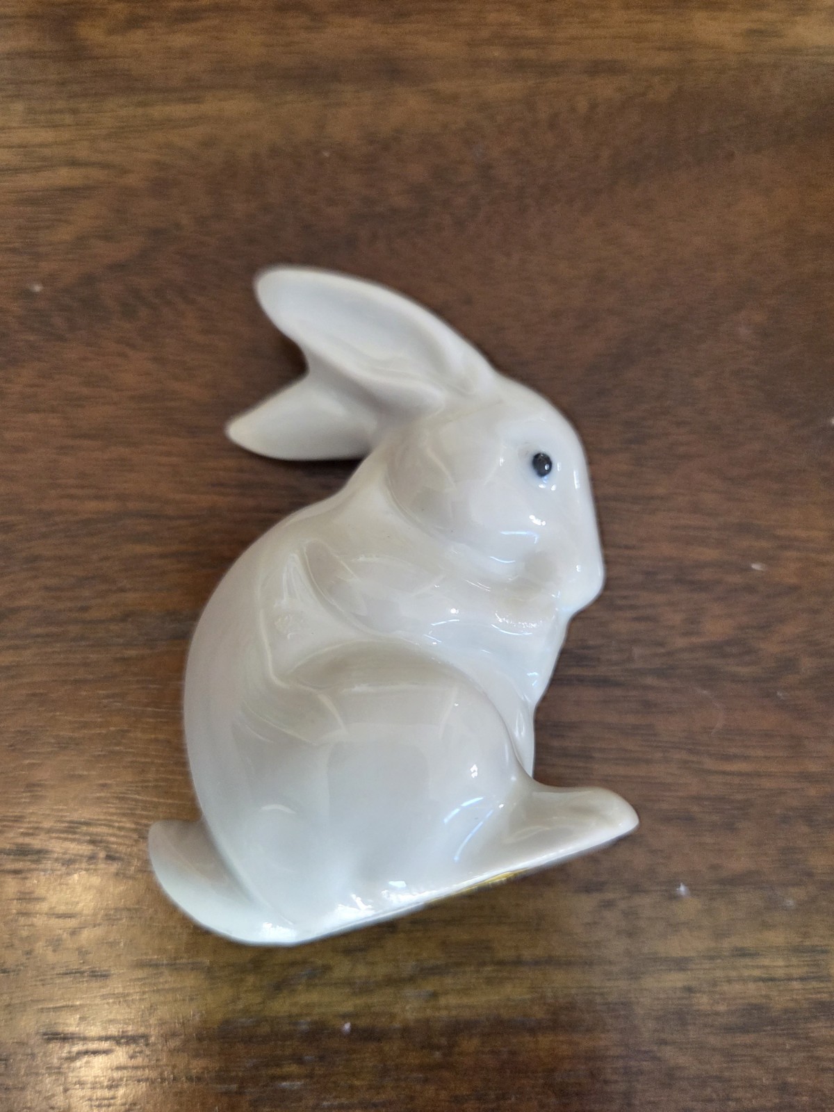 Vintage Small Porcelain White Rabbit Figurine Bunny Japan 3″