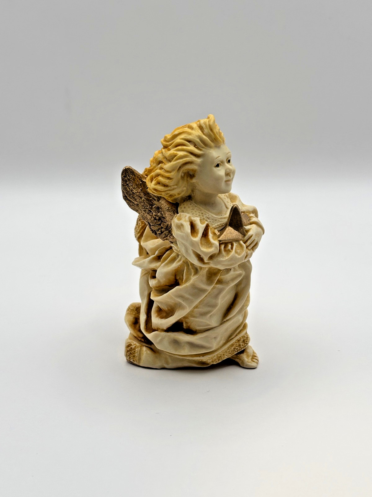 Harmony Kingdom Celeste Angel Figurine Box 1996 Angelique Trinket Box Vintage