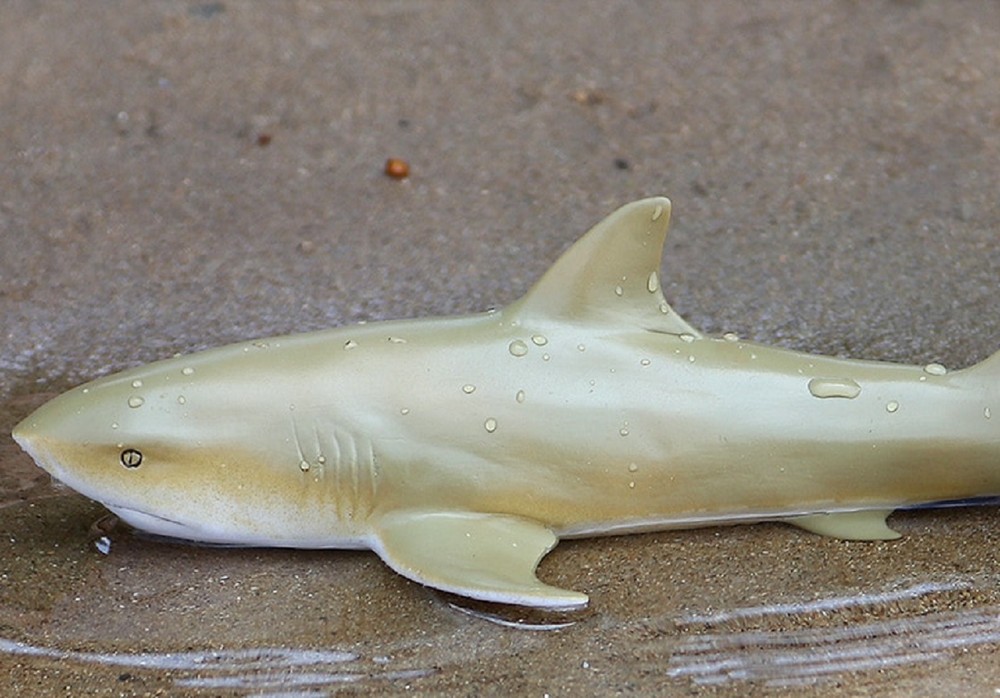 27cm Ocean Shark PVC Toy Sea Animal Fish Figure Doll Kids Gift