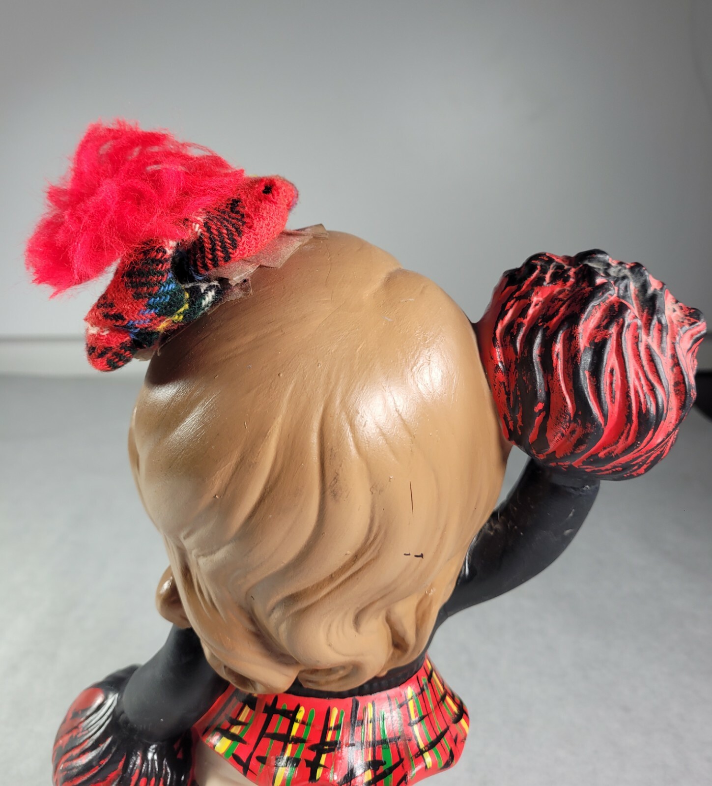 1970’s Vintage Ceramic Atlanta Mold Cheerleader No Chips Red Back