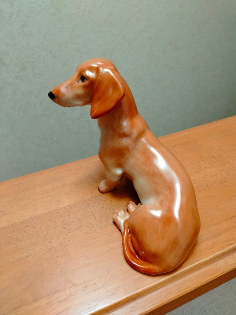 Good Condition Augarten Figurine Dachshund Lladro