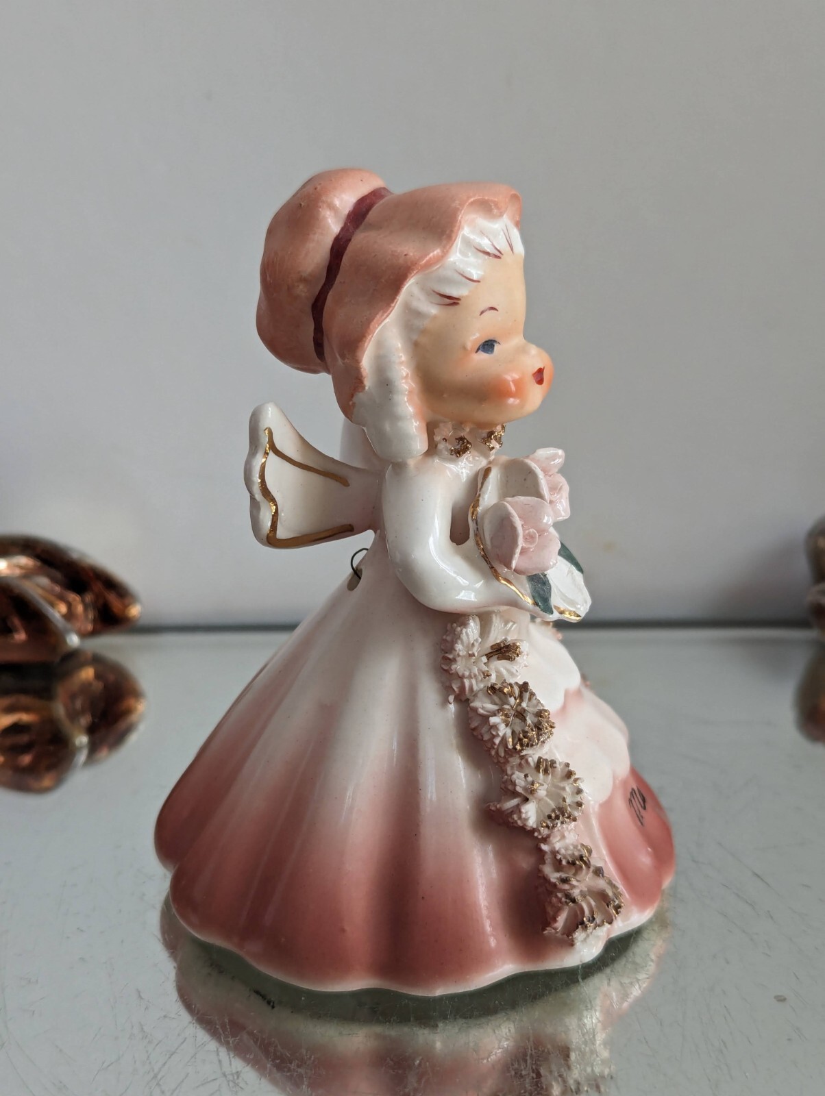 Vintage Napco May Angel Bell Of the Month Figurine #S/307E- 1956