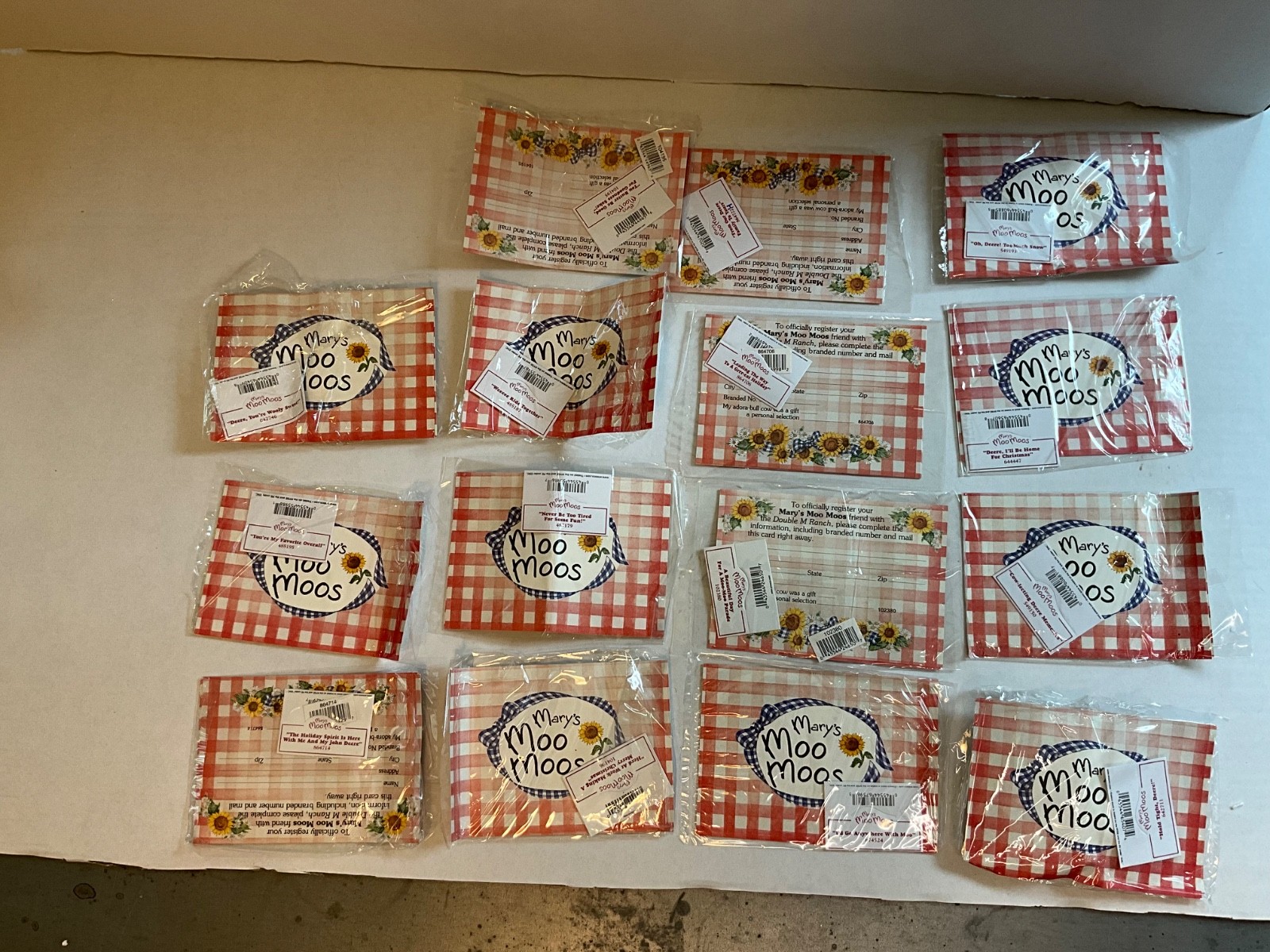 Lot of 17 Mary’s Moo Moos John Deere Figurines Enesco Vintage Cow Collection NIB