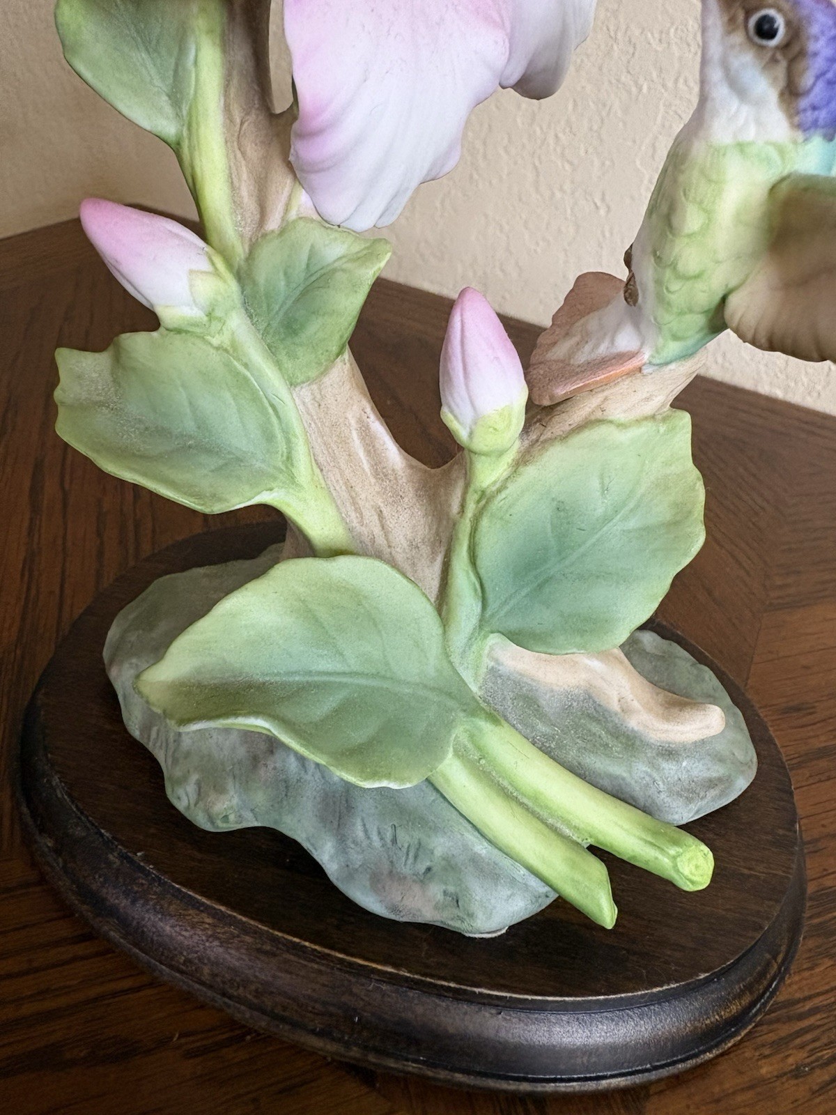 Homco Masterpiece Porcelain Hummingbird Figurine “Glory of Nature” 1991 Signed