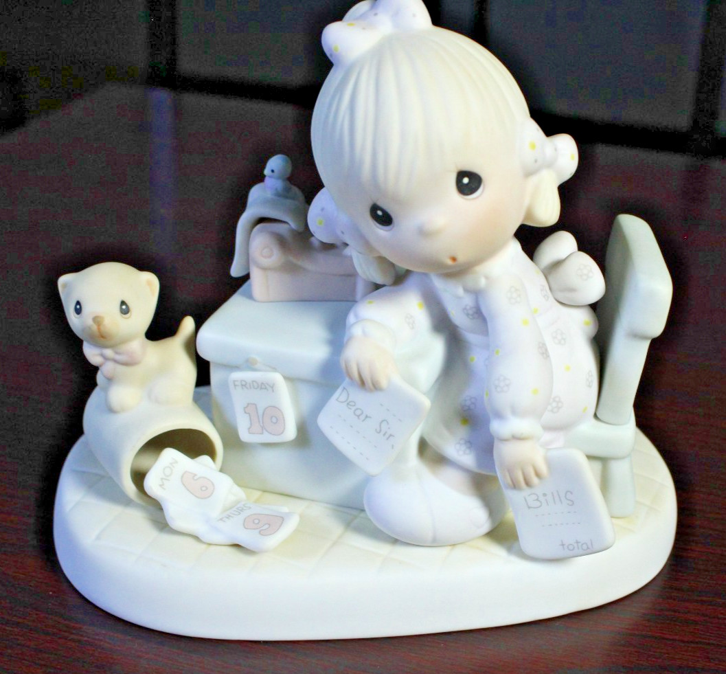 Vtg Precious Moments 1982 “Praise the Lord Anyhow” Retired Jonathon and David