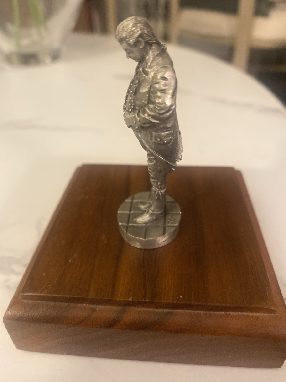 Saturday Evening Post pewter figurine 1728-1737 POOR RICHARD