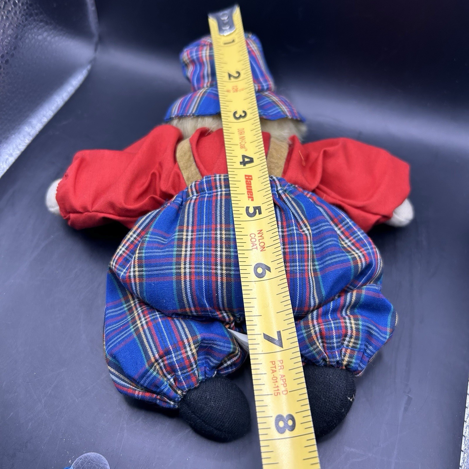 Porcelain Hobo Sand Clown Fine Porcelain Head Doll Plaid Outfit 1992