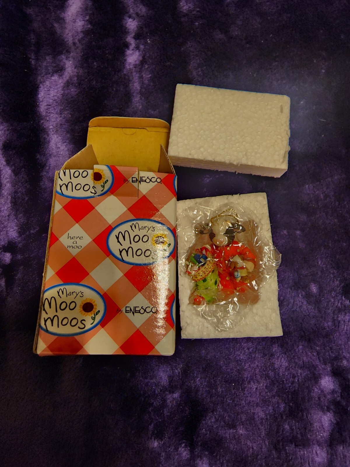 Mary’s Moo Moos What A Good Boy Am I ormament Enesco Item # 112677